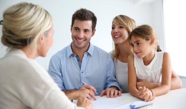 A Family Discussing Personal Insurance