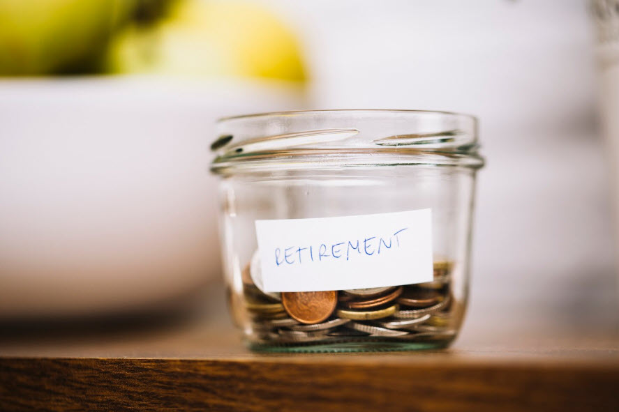 retirement funds in a jar